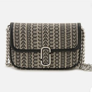 Marc Jacobs Monogram J Mini Bag in Black and Gray